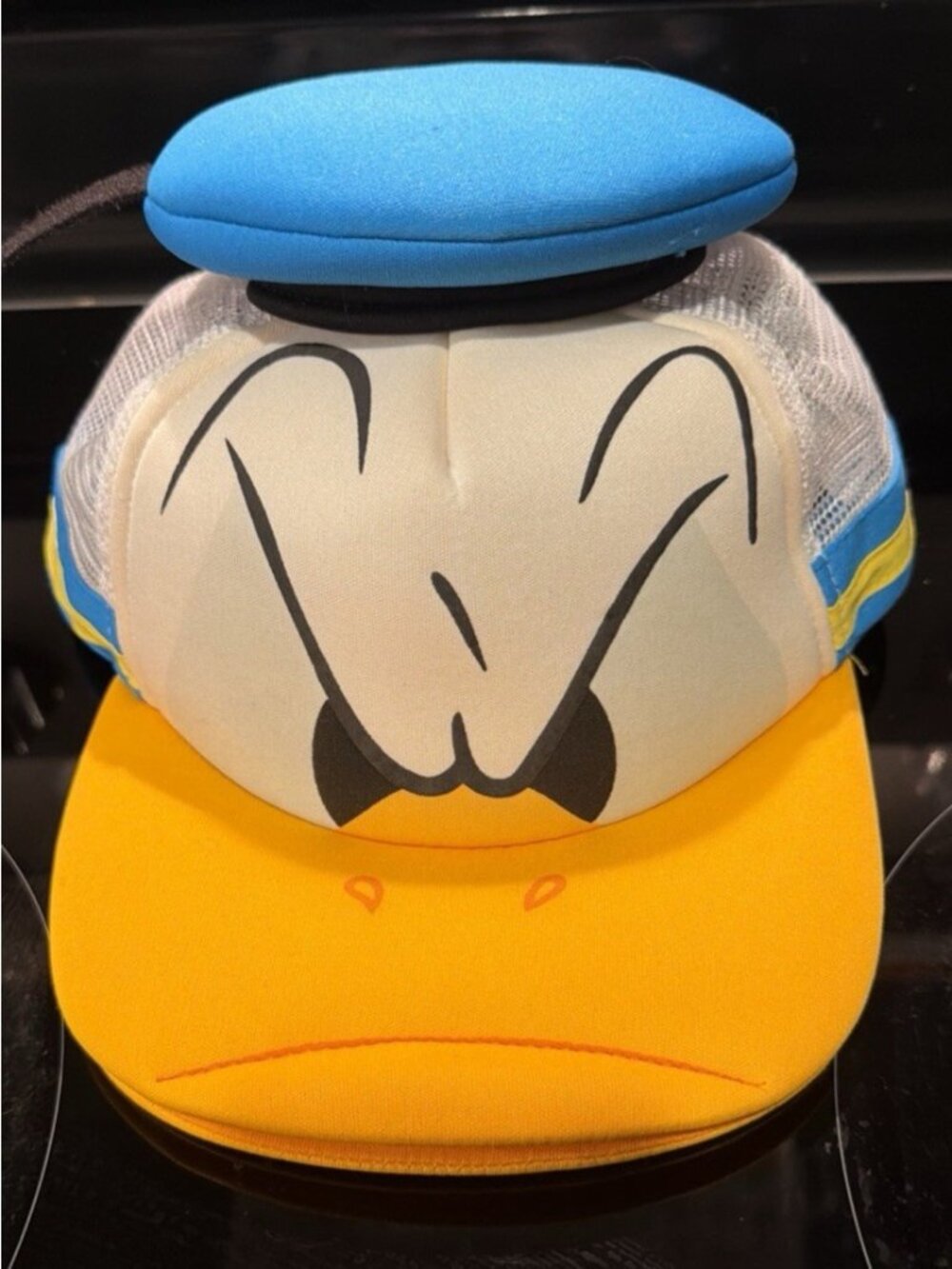 Donald Duck Snapback Trucker Hat Multicolor OS Adjustable Mesh Back Disney Parks